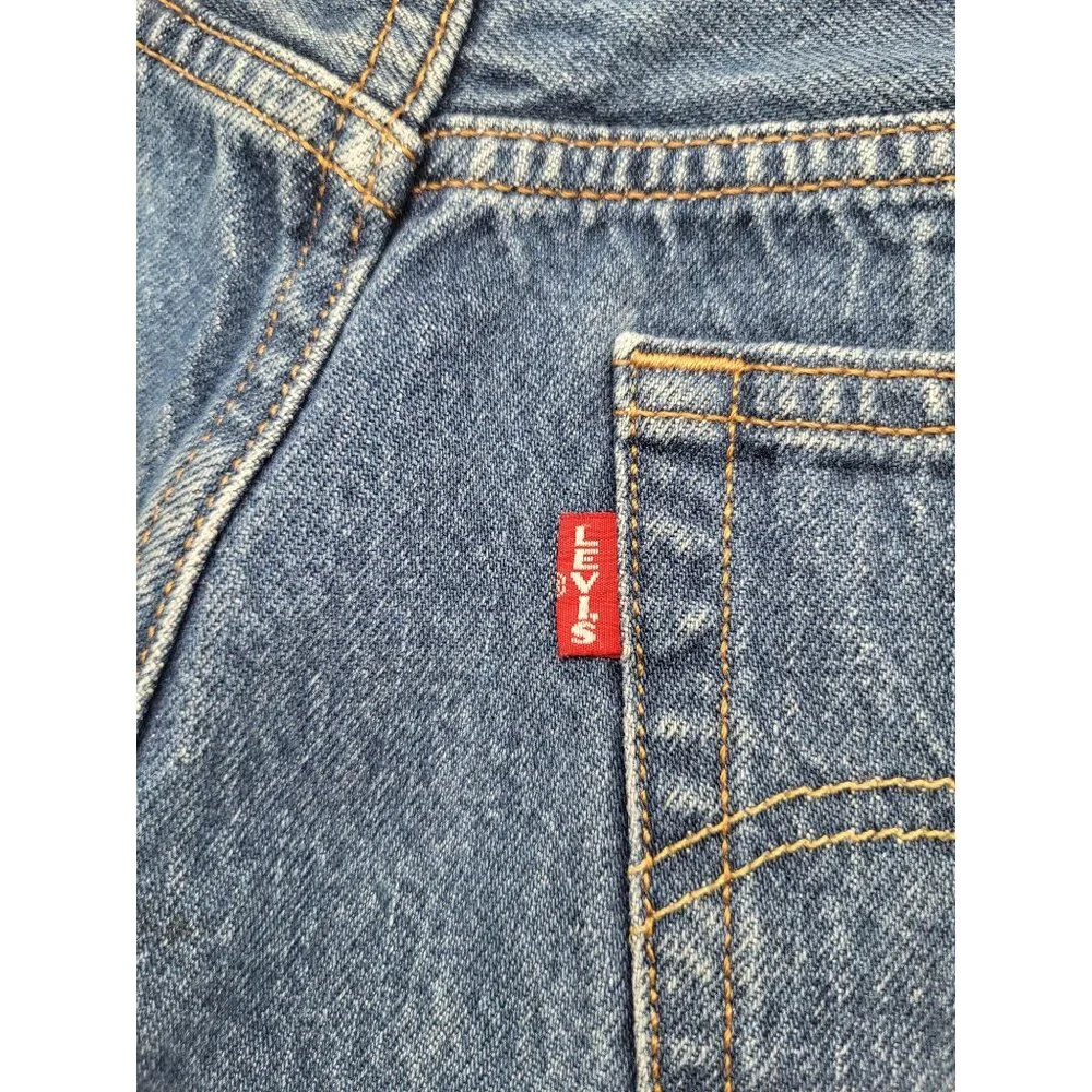 Levi's 501 Cut Off Shorts Womens 29 Denim Classic Button Fly Cowgirl Western - Picture 9 of 11